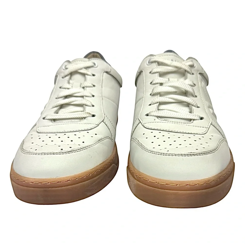 Vionic Lucas II White Leather Sneakers Men’s 12.5M Comfort Casual Shoes